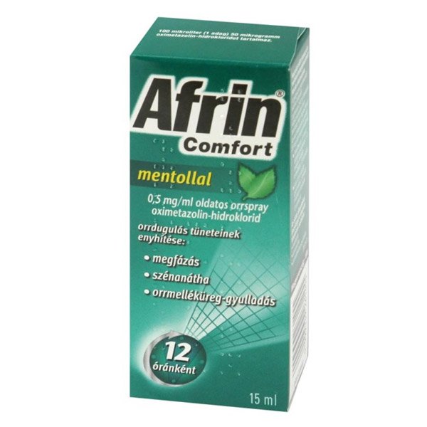 Afrin Comfort mentollal 0,5mg/ml oldatos orrspray (15ml)