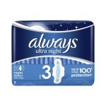 Always Ultra Night tisztasági betét (7x)