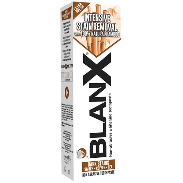 BlanX Intensive Bamboo fogkrém kávé, nikotin folt ellen (75ml)