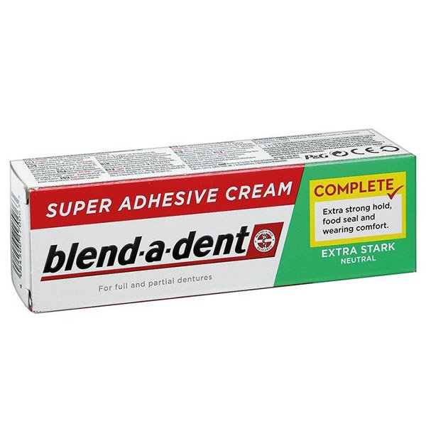 Blend-A-Dent Extra Stark Neutral semleges ízű műfogsorrögzítő krém (47g)