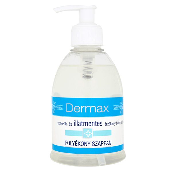 Dermax Színezék- és illatmentes folyékony szappan (300ml)