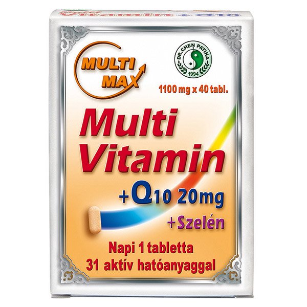 Dr. Chen Multi-Max vitamin + Q10 + Szelén tabletta (40x)