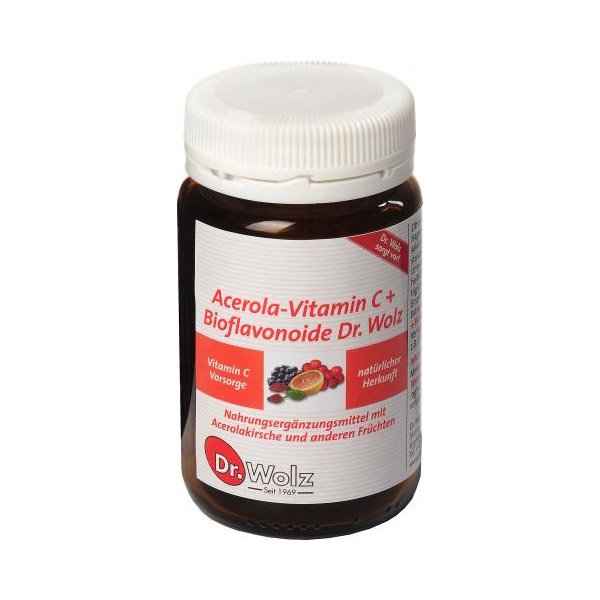 Dr. Wolz Acerola C-vitamin + Bioflavonoid por (90g)
