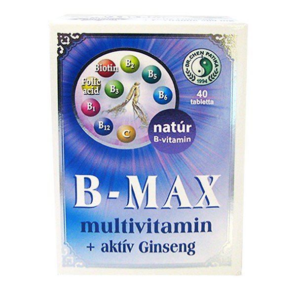Dr. Chen B-Max multivitamin + aktív ginseng tabletta (40x)
