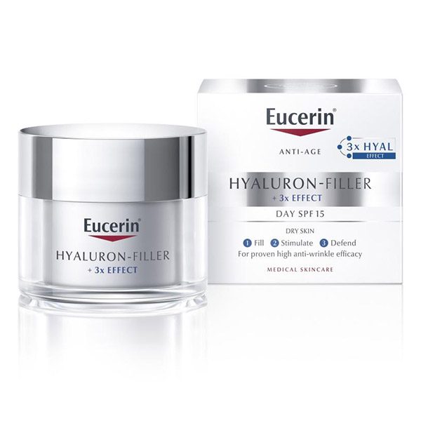 Eucerin Hyaluron-Filler (ráncfeltöltő nappali arckrém száraz bőrre) (50ml)