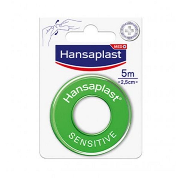 Hansaplast Sensitive ragtapasz - 5m x 2,5cm (1x)