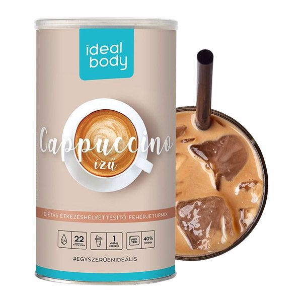 IdealBody Cappuccino ízű fehérje turmixpor (525g)