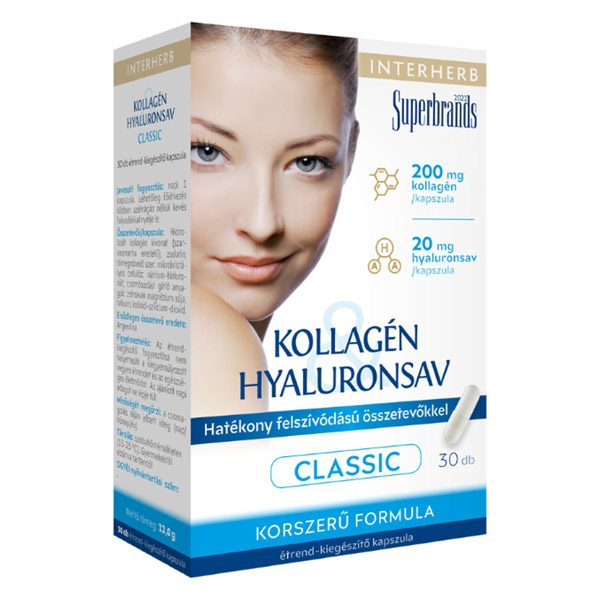 Interherb Kollagén & Hyaluronsav Classic kapszula (30x)