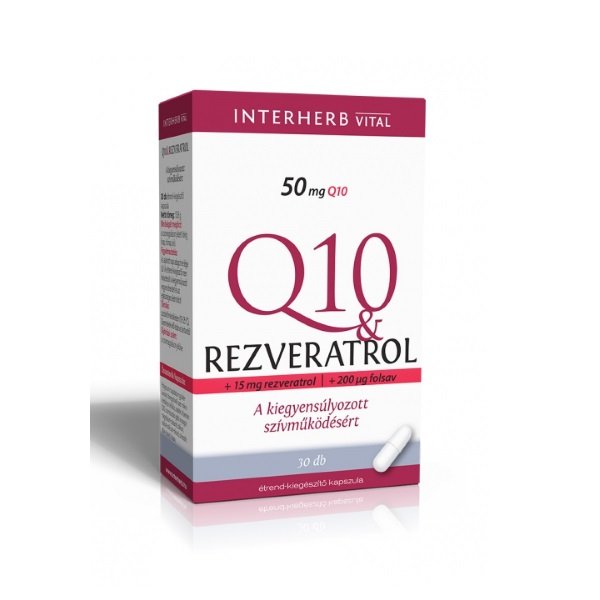 Interherb Q10 Rezveratrol kapszula (30x)