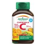Jamieson C-vitamin 500 mg háromféle gyümölcs ízű szopogató tabletta (120x)