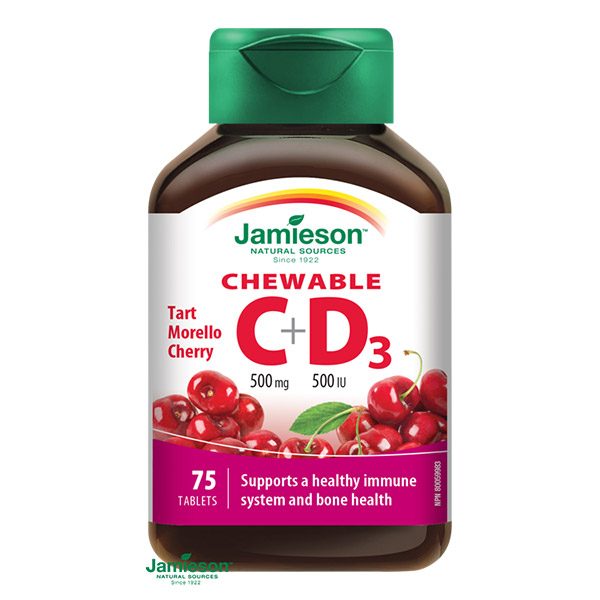 Jamieson C-vitamin + D-vitamin szopogató tabletta (75x)