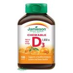 Jamieson D3-vitamin 1000 NE narancs ízű szopogató tabletta (100x)