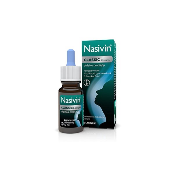 Nasivin Classic 0,5 mg/ml oldatos orrcsepp (10ml)