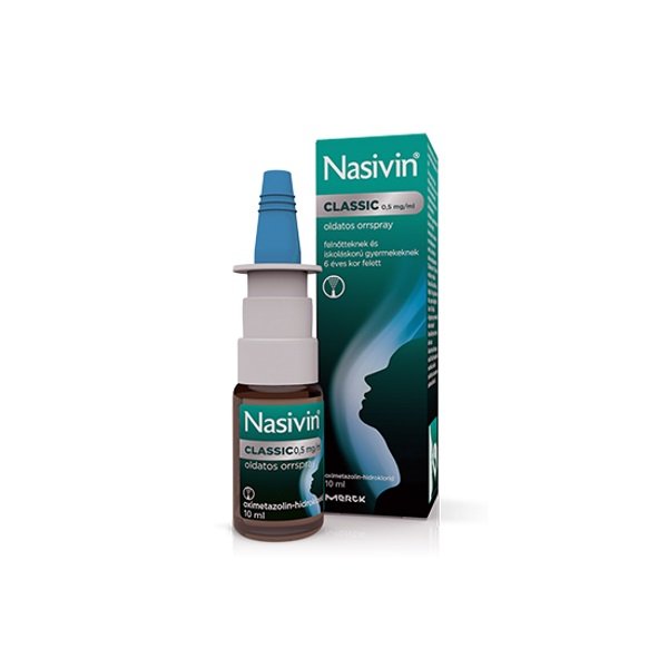 Nasivin Classic 0,5 mg/ml oldatos orrspray (10ml)