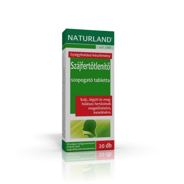 Naturland Szájfertőtlenítő szopogató tabletta (20x)