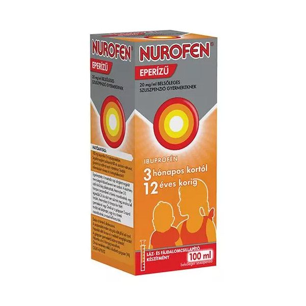 Nurofen eper 20 mg/ml belsőleges szuszpenzió gyermekeknek (100ml)