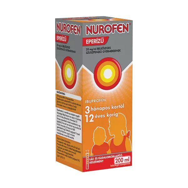 Nurofen eper 20 mg/ml belsőleges szuszpenzió gyermekeknek (200ml)