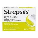 Strepsils citromízű cukormentes szopogató tabletta (24x)