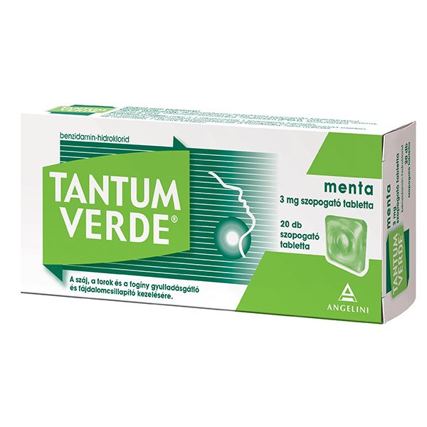 Tantum Verde menta 3 mg szopogató tabletta (20x)
