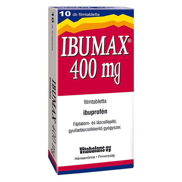 Vitabalans oy Ibumax 400 mg filmtabletta (10x)