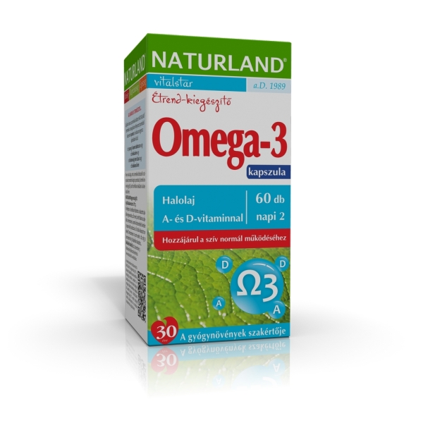 Naturland Omega-3 Halolaj kapszula (60x)