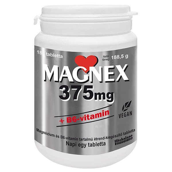 Vitabalans oy Magnex 375 mg + B6-vitamin tabletta (180x)