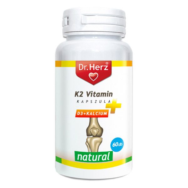 Dr. Herz K2-vitamin + D3-vitamin + Kalcium kapszula (60x)