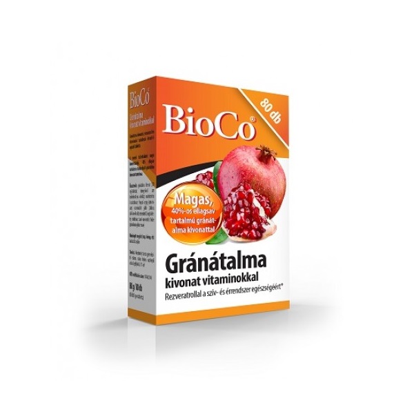 BioCo Gránátalma tabletta (80x)