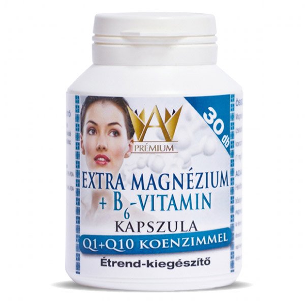 Celsus Prémium Extra Magnézium + B6-vitamin kapszula Q1+Q10 koenzimmel (30x)