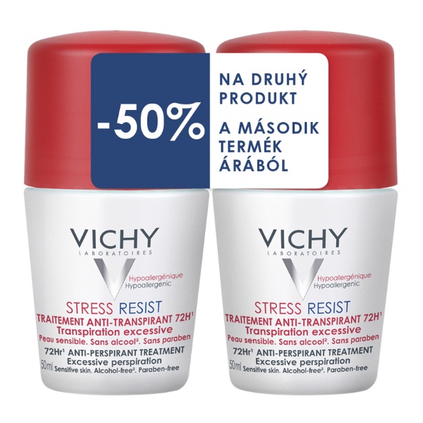 Vichy Izzadságszabályozó Stress Resist (72 órás intenzív dezodor) (Duo Pack - 50ml+50ml)