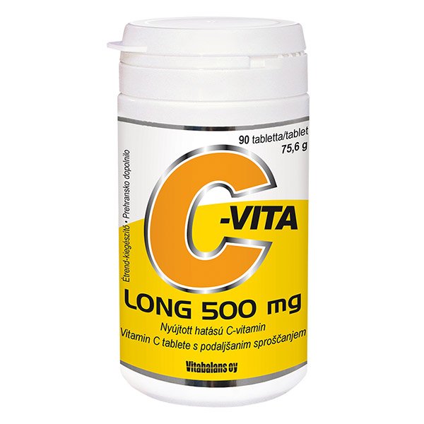 Vitabalans oy C-vita Long 500 mg tabletta (90x)