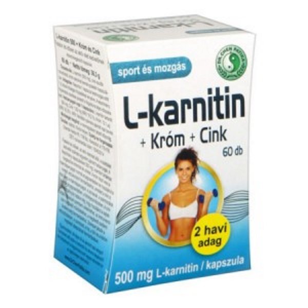 L-karnitin kapszula krómmal és cinkkel, 60 db, Dr chen l karnitin vélemények