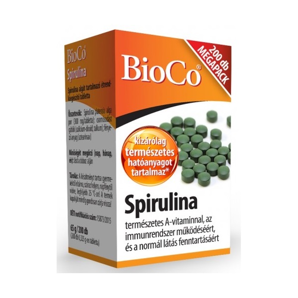 BioCo Spirulina tabletta (200x)