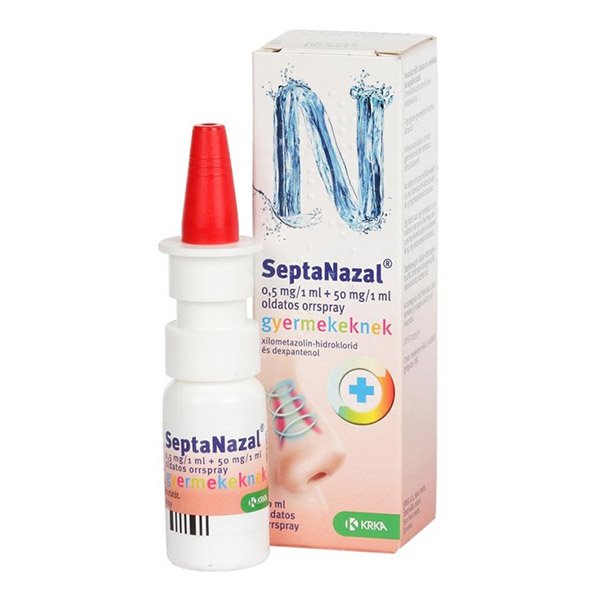 SeptaNazal 0,5 mg/1 ml + 50 mg/1 ml oldatos orrspray gyermekeknek (10ml)