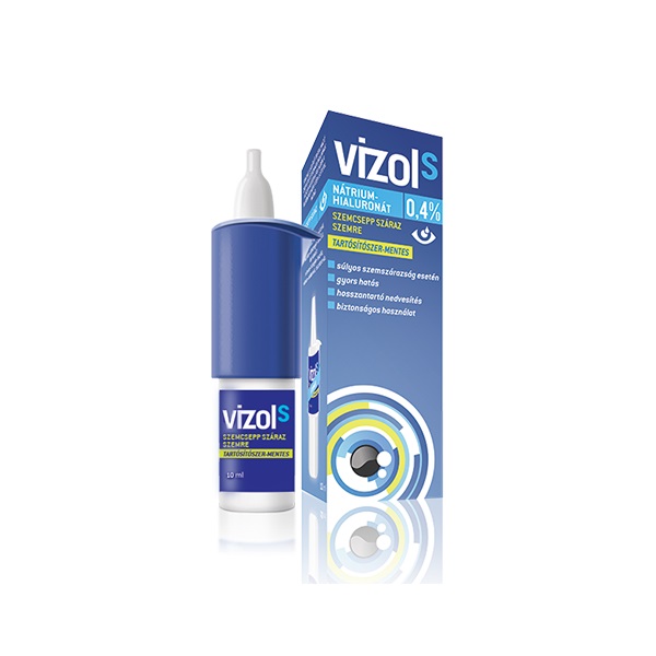 VizolS 0,4% szemcsepp súlyos szemszárazságra 10 ml
