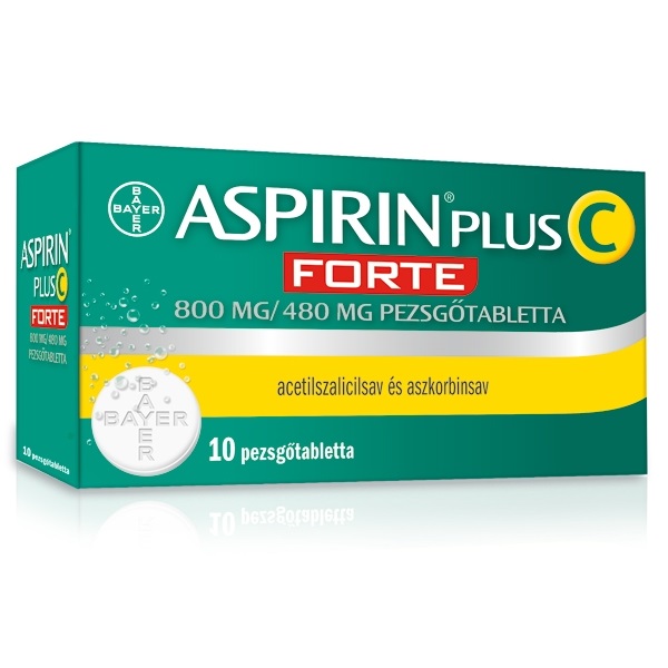 Aspirin Plus C Forte 800 mg/480 mg pezsgőtabletta (10x)
