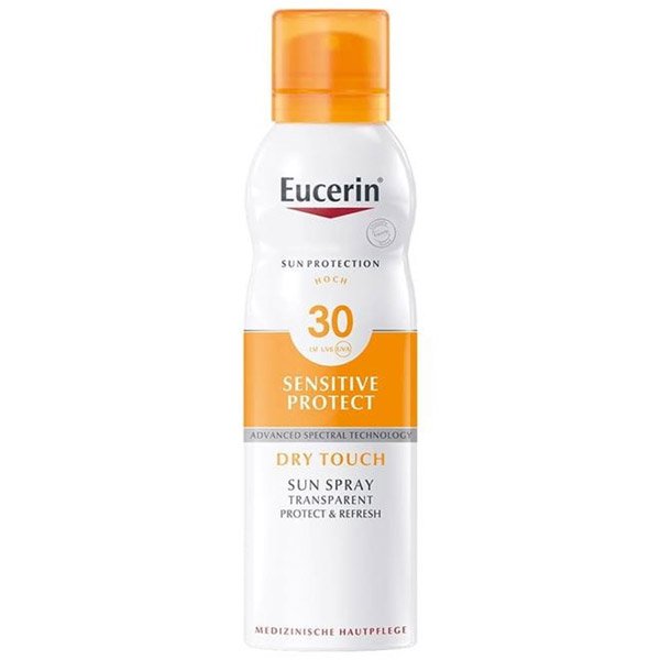 Eucerin Sun Sensitive Protect (színtelen napozó aerosol spray SPF 30) (200ml)
