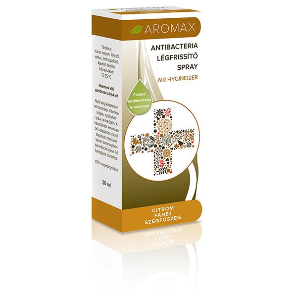 Aromax Antibacteria citrom-fahéj-szegfűszeg légfrissítő spray (20ml)