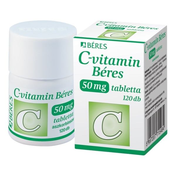 C-vitamin Béres 50 mg tabletta (120x)