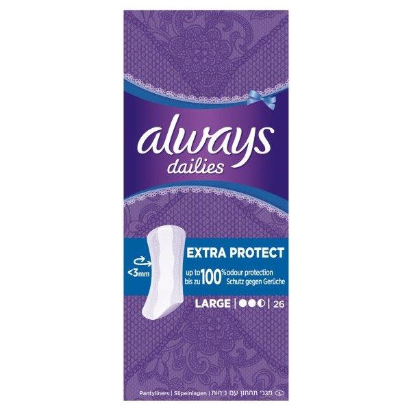 Always Dailies Extra Protect Large tisztasági betét (26x)