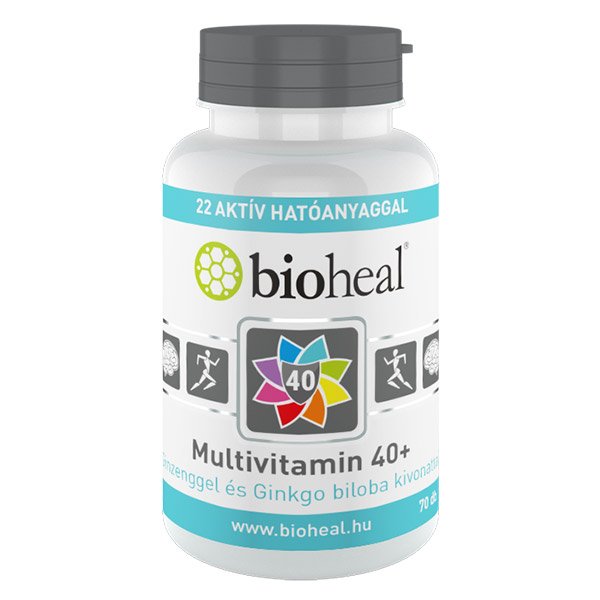 Bioheal Multivitamin 40+ Ginzenggel és Ginkgo biloba kivonattal (70x)