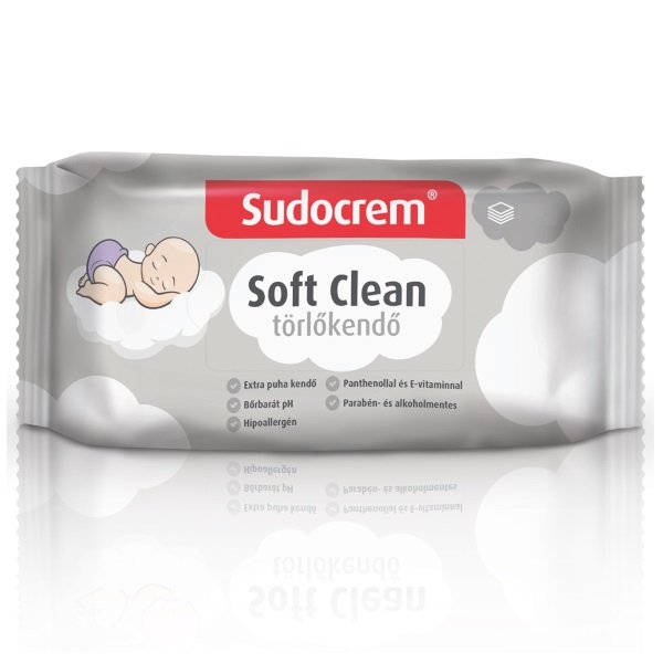 Sudocrem Soft Clean törlőkendő (55x)