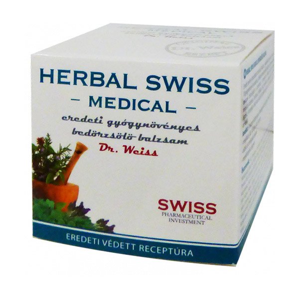 Herbal Swiss Medical mellkas bedörzsölő balzsam (75ml)