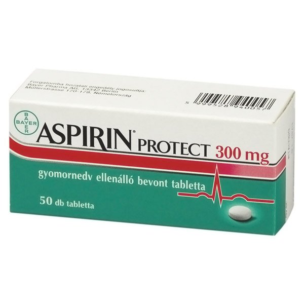 Aspirin Protect 300 mg gyomornedv ellenálló bevont tabletta (50x)