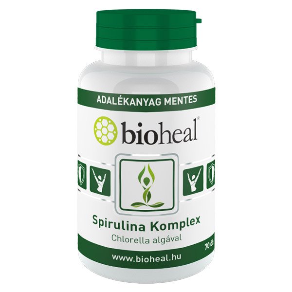 Bioheal Spirulina Komplex Chlorella algával tabletta (250x)