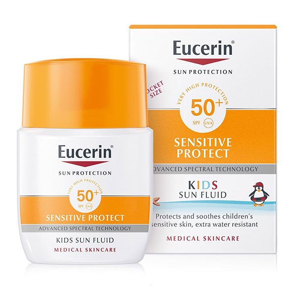 Eucerin Sun Sensitive Protect (gyermek naptej ásványi szűrővel SPF 50+) (50ml)