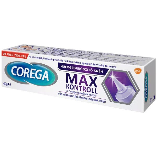 Corega Max Kontroll műfogsorrögzítő krém (40g)