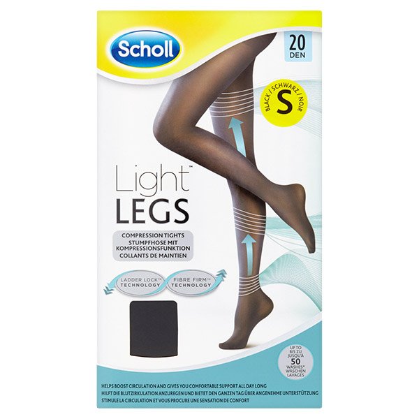 Scholl Light Legs kompressziós harisnyanadrág 20 DEN fekete - S (1x)
