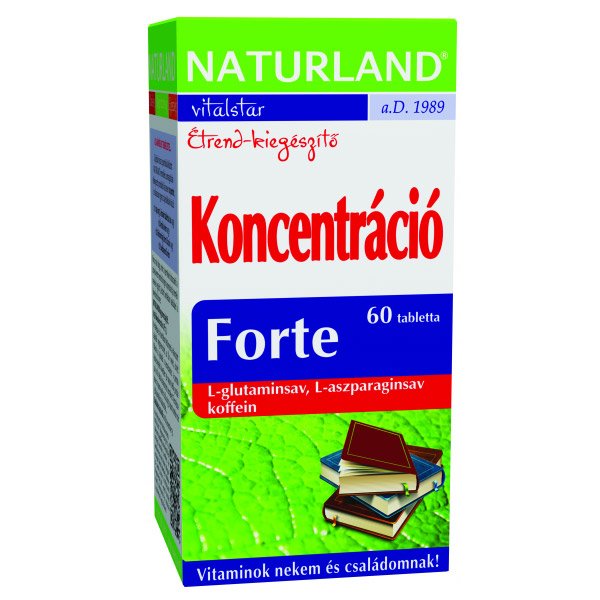 Naturland Koncentráció Forte tabletta (60x)