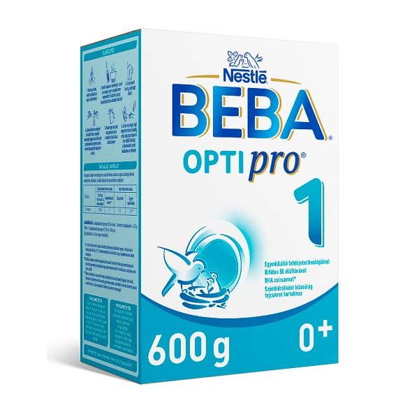 Beba Optipro 1 tejalapú anyatej-helyettesítő tápszer születéstől kezdve (600g)